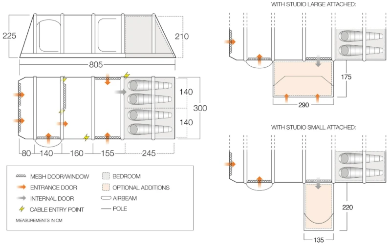 Vango Anantara IV Air 450XL Airbeam Tent 2023 - Image 2
