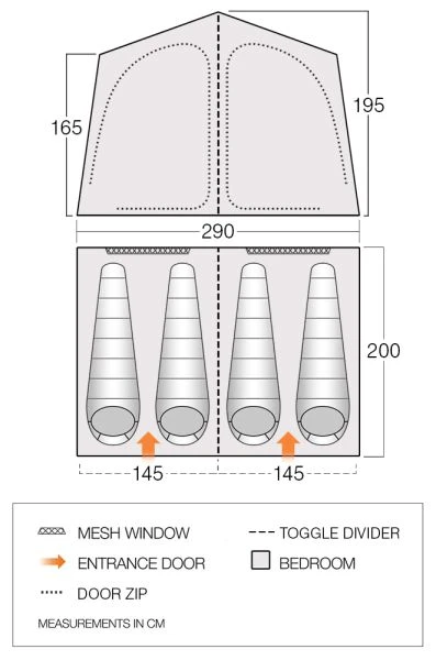 Vango Driveaway 4 Berth Bedroom Inner - BR005 - Image 2