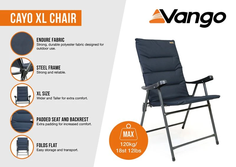 Vango Cayo XL Chair - Granite Grey - Image 2