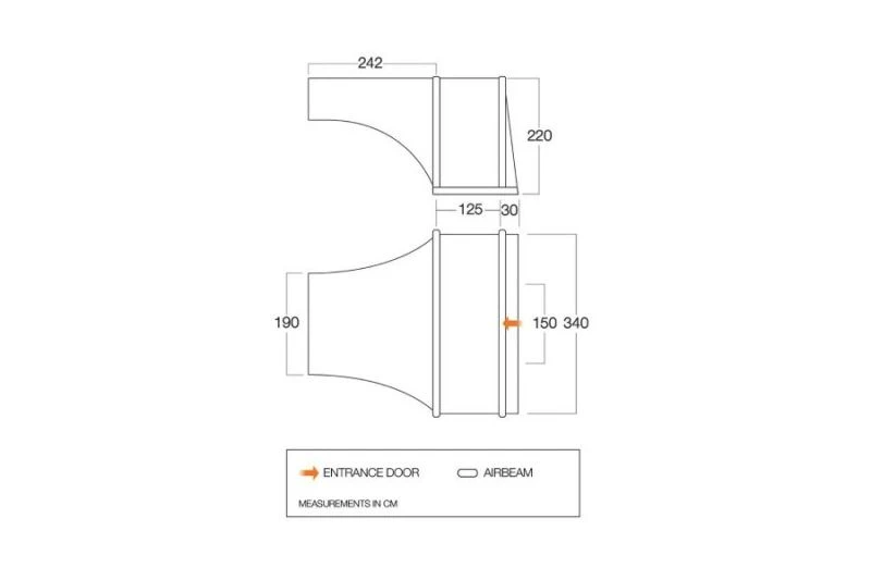 Vango Elite Air Side Awning - TA002 - Image 2