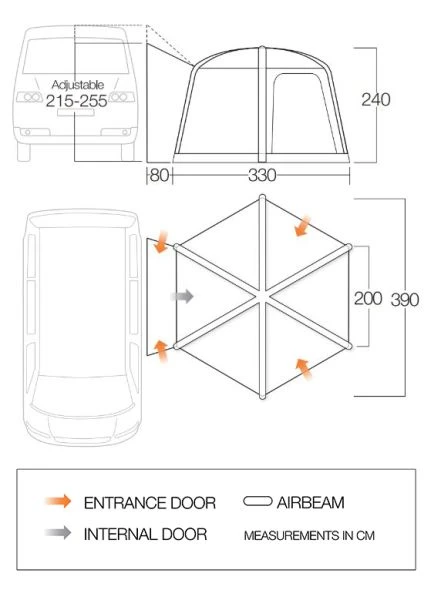 Vango HexAway Pro Air Mid Awning 2023 - Image 2