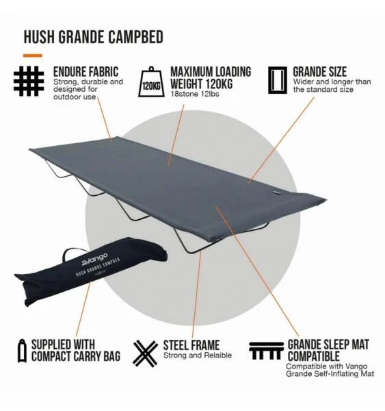 Vango Hush Camp Bed - Grande - Image 4