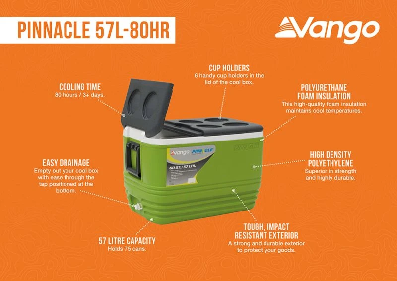 Vango Pinnacle 57L Cool Box - Image 2
