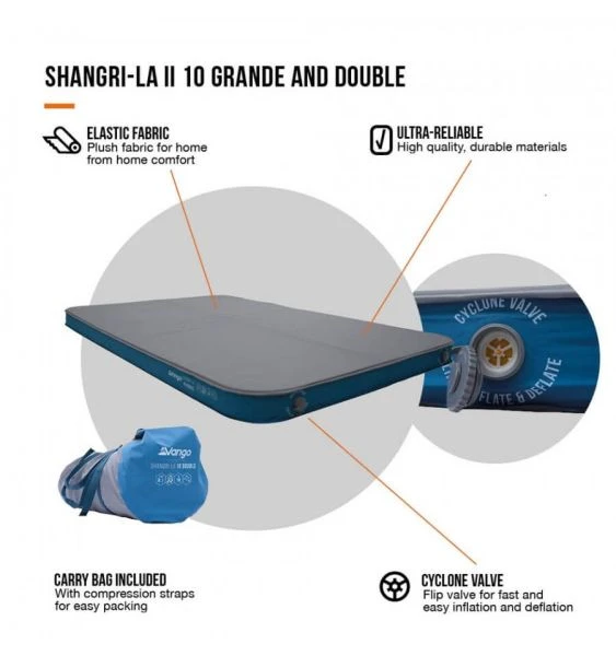 Vango Self Inflate Mat Shangri-La II 10cm - Grande - Image 2