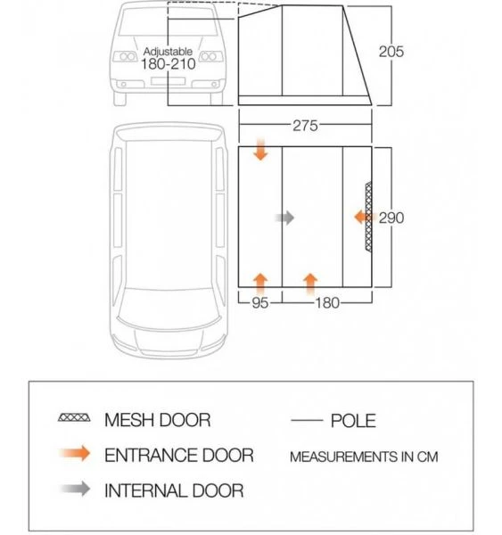 Vango Faros II (Poled) Low Awning 2023 - Image 2