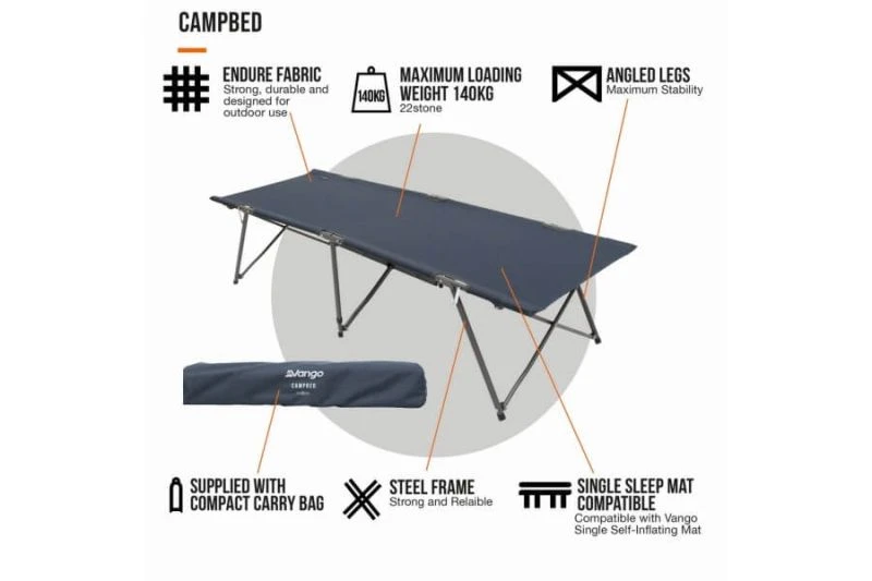 Vango Camp Bed - Single - Image 6